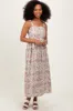 Mint Abstract Print Midi Dress sold by Pinkblush