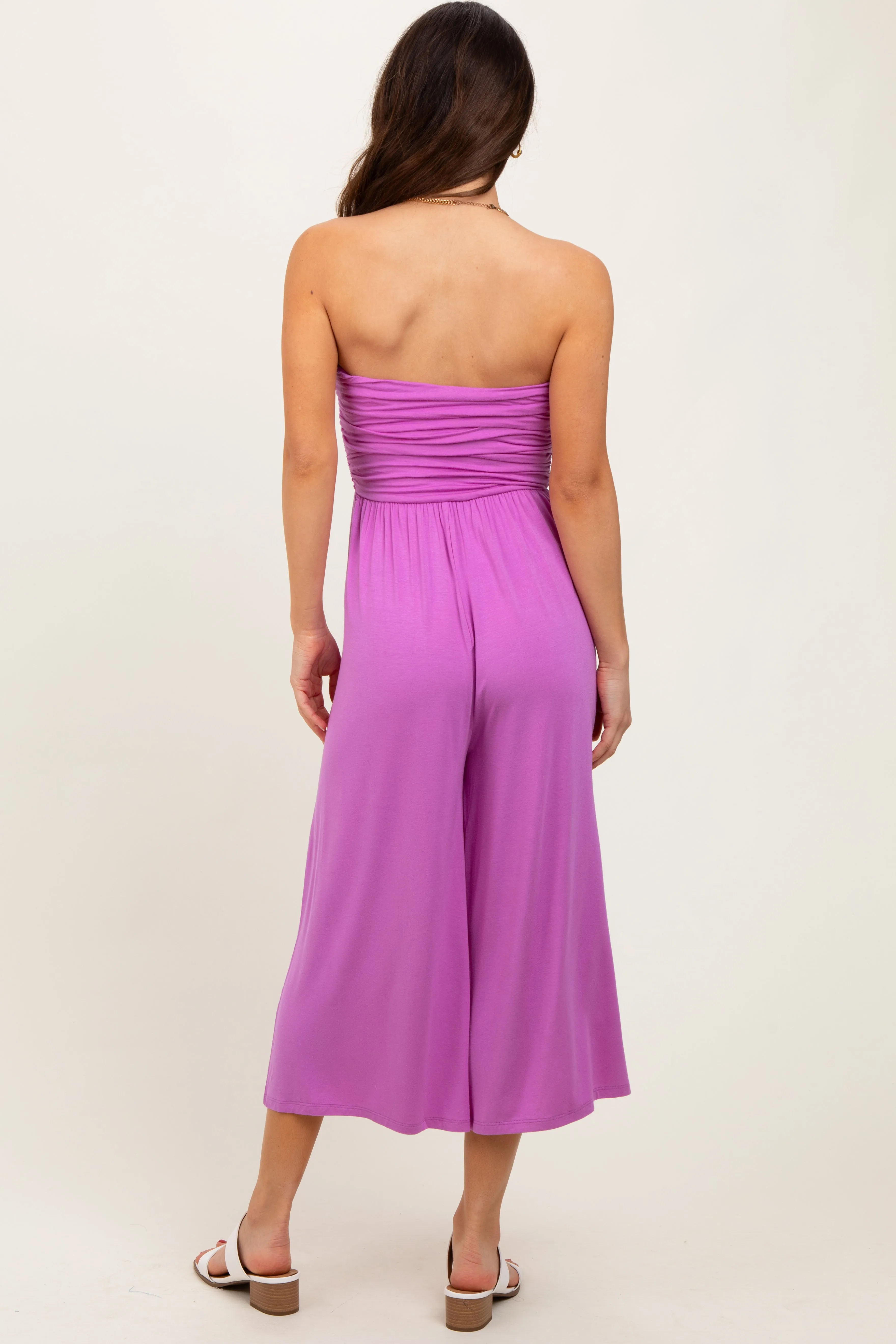 Lavender Double Layered Strapless Tube Top Jumpsuit sold by Pinkblush product image thumbnail 4