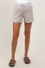 Beige Patch Pocket Maternity Shorts sold by Pinkblush