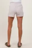 Beige Patch Pocket Maternity Shorts sold by Pinkblush