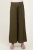 Olive Wide Smock Waist Maternity Pants sold by Pinkblush
