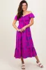 Magenta Multi Smocked Top Maxi Dress sold by Pinkblush