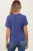 Navy Basic Round Neck Short Sleeve Maternity T-Shirt sold by Pinkblush