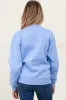 Light Blue Basic Fleece Crewneck Maternity Sweatshirt sold by Pinkblush