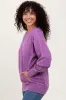 Violet Vintage Wash French Terry Pullover sold by Pinkblush