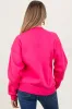 Fuchsia Basic Fleece Crewneck Maternity Sweatshirt sold by Pinkblush