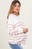 Peach Striped Cuff Maternity Sweater sold by Pinkblush
