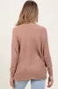 Mocha Knit Open Front Maternity Cardigan sold by Pinkblush