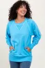 Light Blue Vintage Wash French Terry Pullover sold by Pinkblush