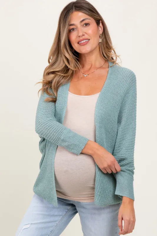 Jade Knit Open Front Maternity Cardigan sold by Pinkblush