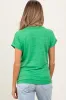 Green Heather Textured Short Sleeve Maternity Top sold by Pinkblush