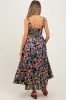 Multi Color Floral Bold Print Cotton Maternity Maxi Dress sold by Pinkblush