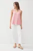 Light Pink Ribbed V-Neck Flowy Tank sold by Pinkblush