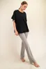 Black Oversized Raw Hem Short Sleeve Maternity Tee sold by Pinkblush
