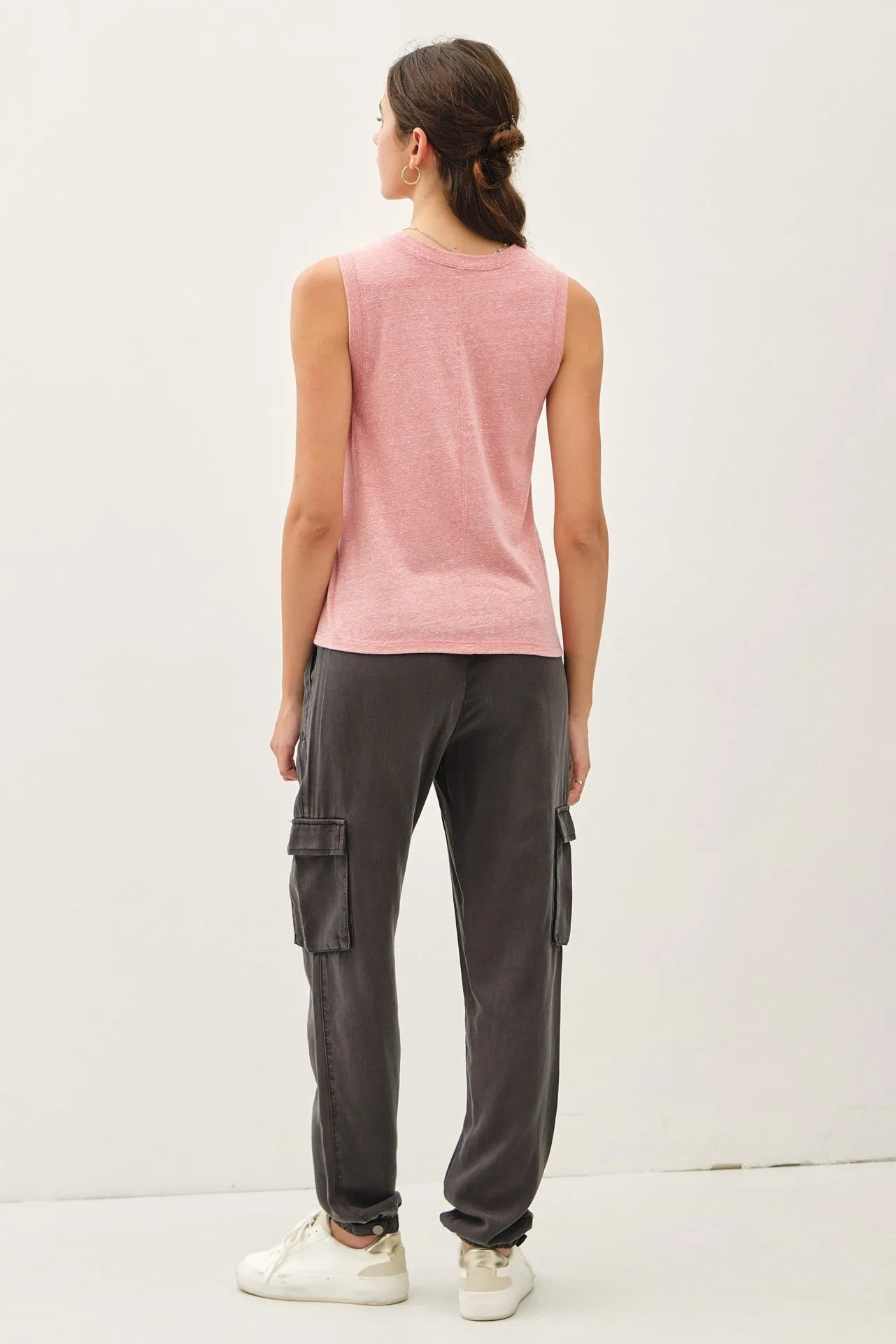 Pink Basic Crew Neck Tank sold by Pinkblush product image thumbnail 4