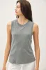 Heather Grey Basic Crew Neck Tank sold by Pinkblush