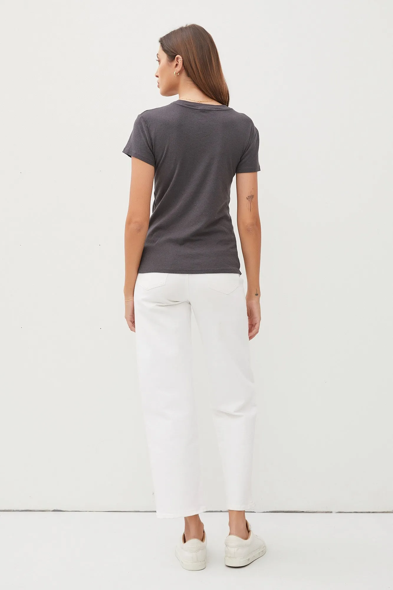 Charcoal Classic Crewneck T-Shirt sold by Pinkblush product image thumbnail 4