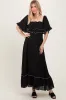 Black Wide Sleeve Maxi Dress sold by Pinkblush