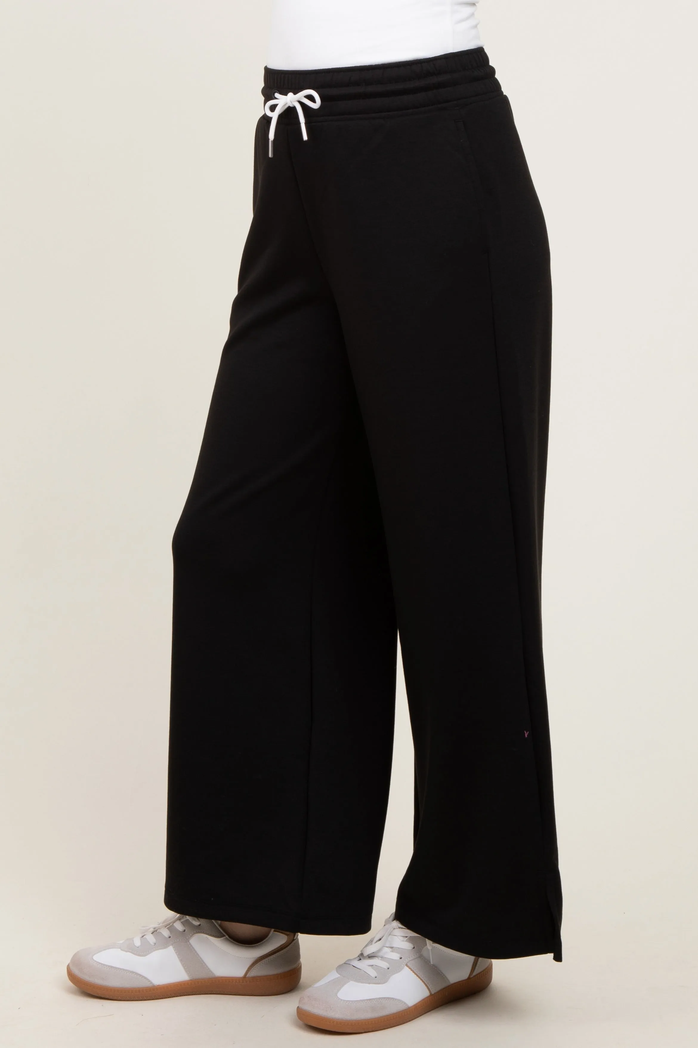 Black Drawstring Lounge Pants sold by Pinkblush product image thumbnail 5