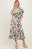 Light Pink Floral Print Woven Midi Dress sold by Pinkblush