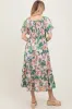 Light Pink Floral Print Woven Midi Dress sold by Pinkblush