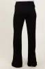Black Basic Wide Leg Pocketed Maternity Pants sold by Pinkblush