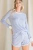 Blue Floral Long Sleeve Top sold by Pinkblush