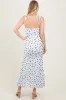 Blue Ribbed Floral Shoulder Tie Maxi Dress sold by Pinkblush