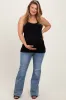 Blue Vintage Wash Flare Leg Maternity Plus Jeans sold by Pinkblush