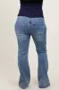 Blue Vintage Wash Flare Leg Maternity Plus Jeans sold by Pinkblush