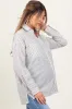 Olive Striped Double Pocket Maternity Button Down Top sold by Pinkblush