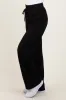 Black Straight Leg Drawstring Sweatpants sold by Pinkblush
