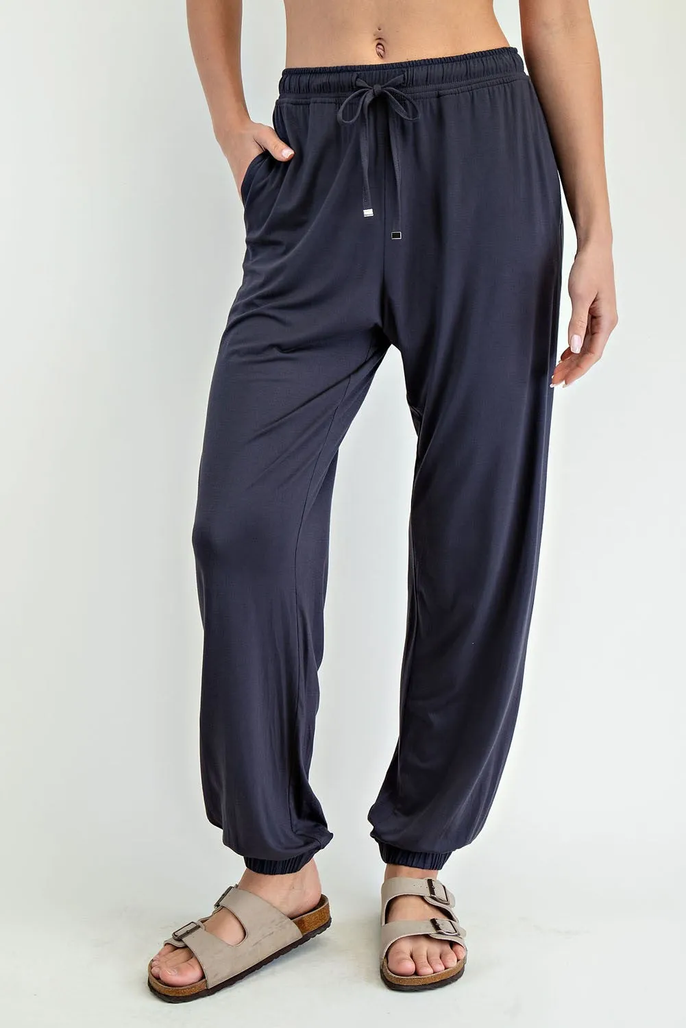 Charcoal Drawstring Jogger Pants sold by Pinkblush product image thumbnail 2