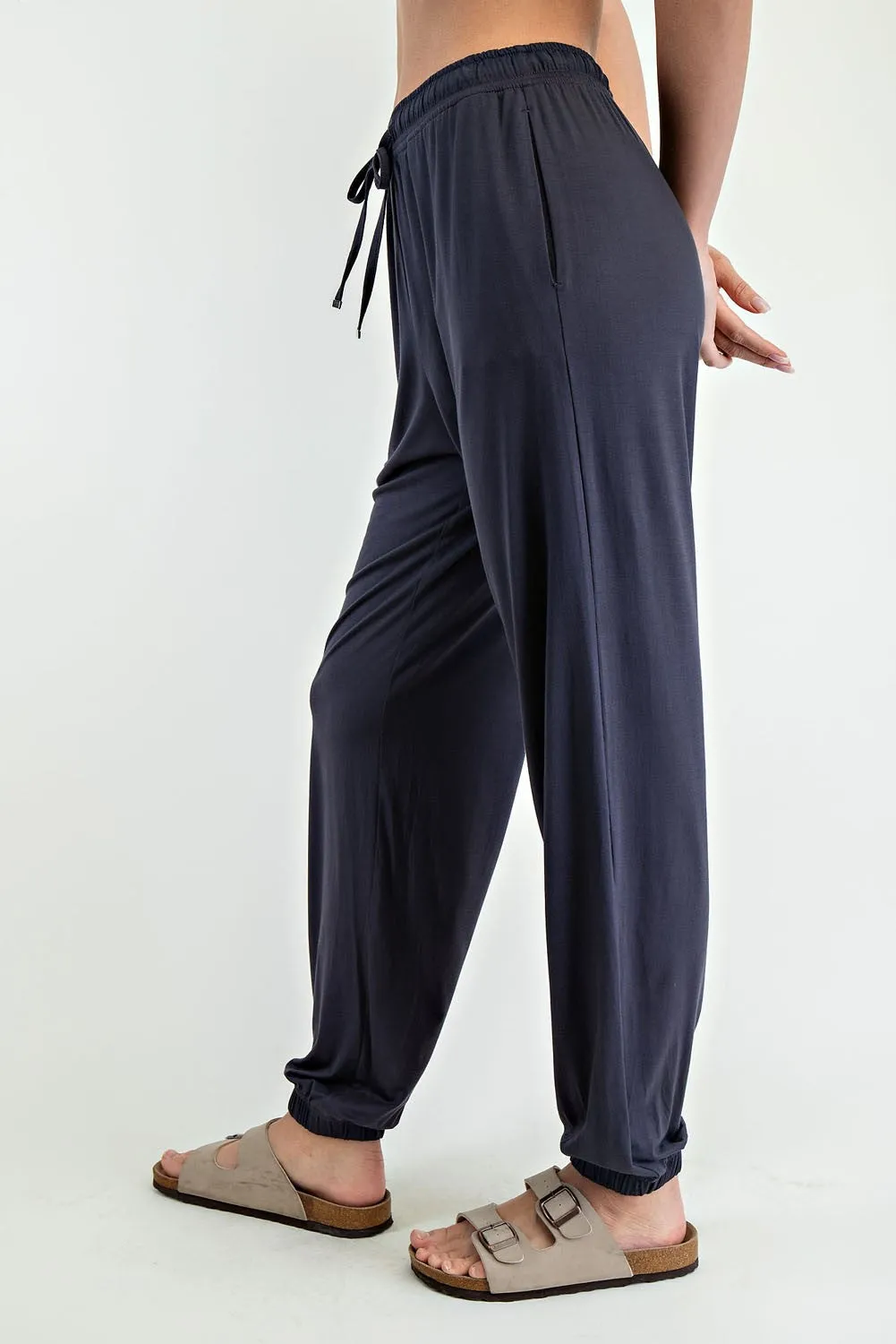 Charcoal Drawstring Jogger Pants sold by Pinkblush product image thumbnail 3