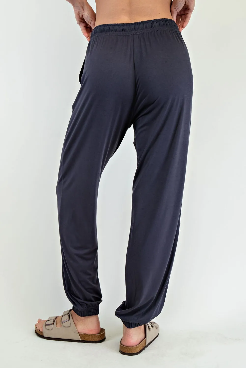 Charcoal Drawstring Jogger Pants sold by Pinkblush product image thumbnail 4