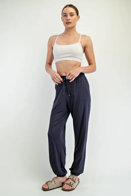 Charcoal Drawstring Jogger Pants sold by Pinkblush