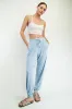 Light Blue Drawstring Jogger Pants sold by Pinkblush