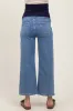 Light Wash Cropped Denim Maternity Jeans sold by Pinkblush