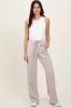 Cream Straight Leg Drawstring Sweatpants sold by Pinkblush
