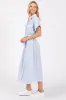 Light Blue Striped Sash Tie Dress sold by Pinkblush