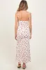 Red Ribbed Floral Shoulder Tie Maternity Maxi Dress sold by Pinkblush