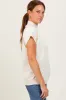 Cream Mock Neck Knit Top sold by Pinkblush