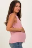 Pink Basic Crew Neck Maternity Tank sold by Pinkblush