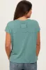 Light Olive Linen Blend Maternity Short Sleeve Tee sold by Pinkblush