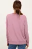 Mauve Ribbed Long Sleeve Pullover Top sold by Pinkblush