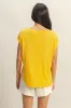Yellow Dolman Sleeve Round Neck Top sold by Pinkblush