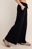 Black Drawstring Wide Leg Lounge Pant sold by Pinkblush