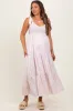 Pink Floral Striped Smocked Shoulder Tie Maternity Maxi Dress sold by Pinkblush