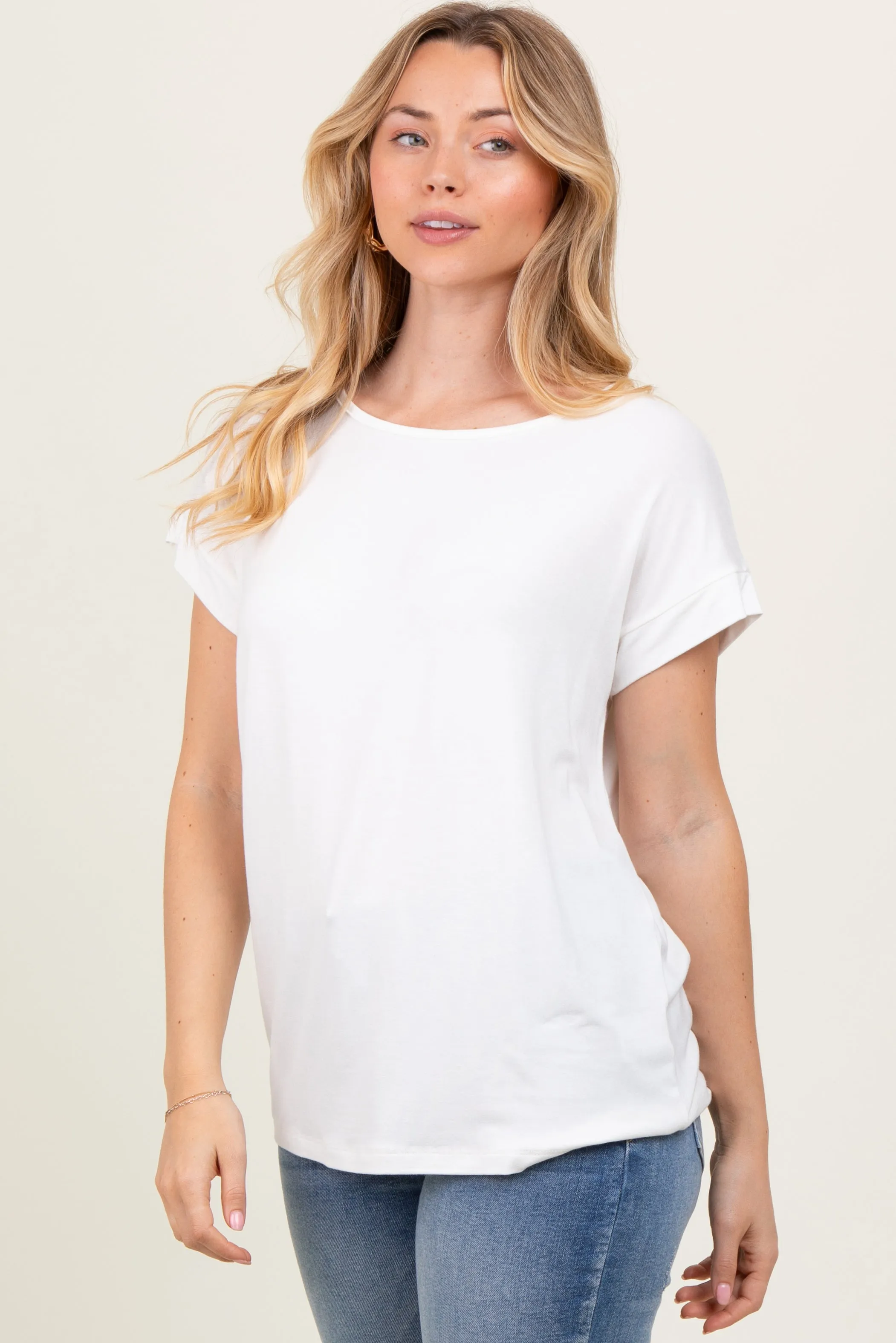 Ivory Key Hole Back Detail Top sold by Pinkblush product image thumbnail 3