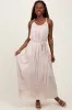Cream Braided Neckline Maxi Dress sold by Pinkblush